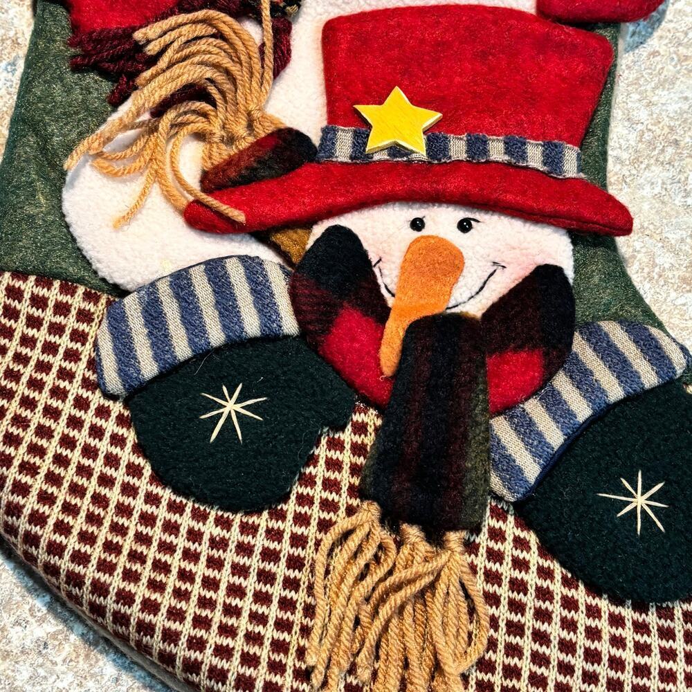 4 Cozy Cabin Christmas Fleece Faux Fur Christmas Stockings Holiday Decor - Picture 13 of 13